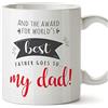 Mugffins Dad Mug -Best Dad Award - Father's Day Gift/Present for Daddy - Tea/Coffee Ceramic Cup 11oz