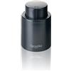 Qpractiko Tappo Pompa di Vuoto per Vino, Nero, Silicone | Plastica ABS, Indicatore di tempo, Fissaggio sicuro, Design compatto, Conservazione fino a 7 giorni