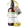 wesentlich. Olio di semi d'uva biologico, pressato a freddo, cura naturale di alta qualità per pelle e capelli, protetto dalla luce e senza plastica, in flacone di vetro ambrato da 100 ml
