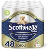 Scottonelle Carta Igienica, Morbida e Resistente, Dermatologicamente testata, 48 Rotoli