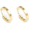 Monde Petit Orecchini a cerchio da donna - oro giallo 18K (750)
