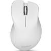 Perixx PERIMICE-621W Mouse ergonomico senza fili - Clic silenzioso con design verticale - Compatibile con PC desktop e laptop - Connessione wireless a 2,4 GHz fino a 10 m - Bianco