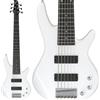 Ibanez Basso elettrico Ibanez GSR186-PW Pearl White 6 corde serie Gio nuovo