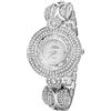 JewelryWe Orologio da Polso da Donna Orologio al Quarzo Cinturino in lega con Strass Bracciale Donna Regalo per Mamma Lei Colore Argento/Oro