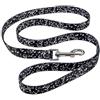 DRW Guinzaglio per cane o gatto note musicali con moschettone 1,5 x 120 cm