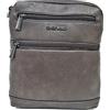 COVERI COLLECTION Borsello Tracolla Regolabile In Ecopelle Verticale Multitasca Grande Capiente Borsa Vintage a Spalla Porta Tablet Zip Art. 4848 Dimensioni 24 X 22 X 3 (MARRONE SCURO)