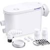 Aquamatix Silencio S Trituratore Pompa Maceratore 400W Sistema di Sollevamento 145L/min per WC sospeso 3 ingressi 8m Distanza di pompaggio verticale con Filtro a carbone
