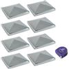 vasalat Holzpfostenkappe 100x100mm verzinkt Tappo per palo, Argento