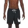 Nike 7 Volley Short NESSE506 (IT, Testo, XXL, Regular, Regular, Colore: 001 - Black)