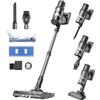Proscenic P11 Mopping Aspirapolvere Senza Fili Lavapavimenti Leggero 45Kpa/550W/60Min Serbatoio dell'Acqua, Scopa Elettrica 4 Spazzole,LED Display, Pavimenti/Animali Domestici