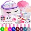 Lubibi Unicorno Set Di Smalti Per Unghie Bambina,Trucchi Bambina,Kit Per Unghie,Con Asciuga Unghie,Smalto Unghie,Unicorno Trousse Trucchi Bambina,Giochi Bambina Natale,Regalo Bambina 5 6 7 8 9 10 Anni