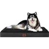 EHEYCIGA Cuccia Cane Interno Taglia Grande XXL, (120L x 74W cm) Ortopedica Cuscino per Cani, Cuscino Cane Sfoderabile e Lavabile, Ortopedico Lettino per Cani, Orthopedic Dog Bed, Nero