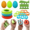 ZHYLUO Set de 10 pièces Set per allenamento delle mani e delle dita,Allenamento Mani e Dita,3 levels of resistance Dito per Grip Hand Exerciser