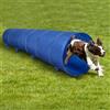 BAKAJI Tunnel Gioco Addestramento Cinofilo Cani, Gatti e Animali, Lunghezza 3 Metri Giochi di Agilità, Flessibile Colore Blu Sistema Pieghevole Salvaspazio, Borsa di Trasporto, Picchetti per Fissaggio