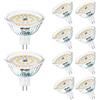 DiCUNO Lampadina LED GU5.3 MR16, 6W equivalente a 50W alogeno, Bianco naturale 4000K, 580lm, 12V Faretto LED, Non dimmerabile, Angolo del fascio 120°, Lampada riflettore per faretto incasso, 10 Pezzi
