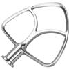 MMOBIEL Frusta Piatta in Acciaio Inox K45B per KitchenAid 4,5-5 Quart Tilt-Head Stand Mixers Serie Artisan & Classic di MMOBIEL - Attacco della Pagaia - Sbattitore per Pasticceria - Lavabile in Lavastoviglie