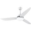 MAYMA Ventilatore da Soffitto con Luce LED, 132 CM Ventilatore da Soffitto Silenzioso con Telecomando e Motore CC, Soffitto Ventilatore Moderno con 3 Pale Reversibili per Estate Inverno