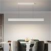 Lanekd LED Lampadario LED Sospensione Lampada da Tavolo da Pranzo Cucina Lampada a sospensione Dimmerabile in Altezza Regolabile Lampade Moderna Lineare Design per Sala da Pranzo Soggiorno Ufficio lampadari