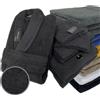 iSleep Set di 9 asciugamani da bagno con 2 guanti per il lavaggio, 2 asciugamani, 2 asciugamani, 2 teli da bagno, 1 accappatoio (nero, extra large)