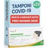 Flamebrother Hotgen 20 x Tamponi Covid 19 Rapido 2025 Nasale, Kit Rapido Tampone per l'Antigene SARS-COV-2 -Test Antigenico Rapido,Validato per tutte le Varianti 2025, Scatola da 20 Test