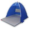 vidaXL Tenda da Spiaggia 3 Persone Azzurra Impermeabile, Tenda da Campeggio, rifugio da Campeggio, rifugio da Giardino, Tenda da Giardino