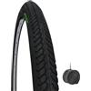 Country 1 COPERTONE NERO + 1 CAMERA D'ARIA PER BICICLETTA BICI CITY BIKE TREKKING 700 X 35 28 1 5/8 3/8 (37-622) 700X35C