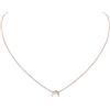 ChicSilver Collana Donna in Argento Sterling 925, Cindolo Luna Piccolo Delicato, Collana Amicizia, Catena Clavicolare, Oro Rosa - Regalo Perfetto