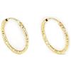 Monde Petit Mondepetit - Orecchini Cerchi 15x1.2 mm Oro Giallo 18K - Scatola Regalo - Certificato di garanzia
