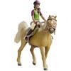 schleich Horse CLUB | Sarah & Mystery 42714 | Personaggio mobile da ragazza | con accessori per cavalli | Ottimo regalo per ragazze e ragazzi | Giocattoli per cavalli a partire dai 5 anni | 10 pezzi |