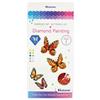 Pracht Creatives Hobby - Farfalla Dipinta a Diamante con Magnete, Rosa-Arancio, 2 Pezzi, Dimensioni Circa 12 x 9 cm, da attaccare a frigoriferi o lavagne magnetiche