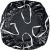 Yikko Coprisedia elasticizzato in velluto spandex, 37,6 - 50,4 cm, federa morbida, lavabile in lavatrice, protezione, casa, sala da pranzo, bar, decorazione per matrimonio (nero)