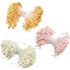Lyivisk 1050 Pezzi Pistilli per Fiori Finti con Steli in Filo di Chenille Fiori Finti a Doppia Perlina, Stami Opachi in Giallo, Bianco e Rosa Ideale per Fiori Artificiali, Decorazioni, Progetti DIY