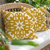 Miuyunya Federe Cuscini Divano Giallo 45x45 cm Boho Mandala Geometrico Copricuscini Impermeabile Federe per Cuscino Decorativi Moderno per Divano Sedie Picnic Camera da Letto Esterni 2 pezzi