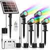 MEIHUA Faretti Solari Esterno RGB IP66 Impermeabile 10 Colori 2 Luminosità