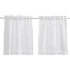 XDGBGFN 2 tende a pannello corte, in lino, moderne, divisorie, per cucina, bagno, camera da letto, 63,5 x 63 cm