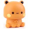 Dhqkqg Luce Notturna per Bambini, Budu Dudu Luce Notturna Bambini, Panda Lampada, 3 Modalità di Luci, Controllo Touch e Ricarica USB, per Bambino e Neonati Deco Cameretta (Budu)