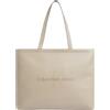 Calvin Klein Sculpted Slim Tote34 Mono K60K612222, Tote Donna, Grey (Crockery), OS