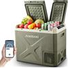 AAOBOSI Frigo Portatile 40L,Frigorifero Portatile 12v 220v WIFI Di Controllo,Frigo Da Campeggio 12/24V DC E 100-240V AC,Per L'Auto e La,RV,Viaggi