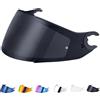 JQF Gear Visiera Casco Moto per Shark D Skwal D-Skwal 2 Spartan Carbon,Sostituzione della Visiera della Lente del Casco del Parabrezza del Motociclo per Il Casco Integrale (Nero)