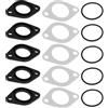 EMSea Kit di 5 guarnizioni di aspirazione del calore per moto, 26 mm, per motocross, carburatore, collettore di aspirazione, compatibile con Pit Bike da 110 cc e 125 cc