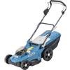 DEDRA Tagliaerba a batteria DED7197V 2 x 18 V 43 cm larghezza di taglio, altezza di taglio 6 posizioni (25 - 75 mm), funzionamento silenzioso, velocità di rotazione efficiente: 2900 RPM, cesto di