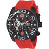Invicta Pro Diver Orologio da Uomo in acciaio inossidabile con movimento Quarzo - 50mm, Nero/Rosso