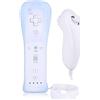 OSTENT 2 in 1 Controller Remoto Incorporato Motion Plus + Nunchuk per Nintendo Wii gioco - Bianco