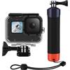 Wiseten Maniglia Galleggiante + Custodia Impermeabile Set di Accessori per GoPro Hero 13 12 11 10 9 Black, Impugnatura Galleggiante per Fotocamera, Custodia Protettiva e Cordino da Polso Sicuro
