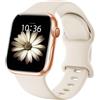 Higgs Cinturino Sportivo in Silicone Morbido Compatibile con Apple Watch 38/40/41/42/44/45/46/49mm-Cinturini Compatibile con Serie Ultra 2/10 /9/8 /7/6 /5/4 /3/2 /1 /SE (SE 2) - Uomo e Donna
