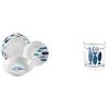 Excelsa Ocean North Sea Servizio Piatti da 18 Pezzi, Porcellana & Ocean Set 3 Bicchieri, Vetro