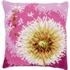 VERVACO Kit Cuscino Punto Croce FIORE DI LANA Set Ricamo Principianti Cuscini Gobelin Decorativi ca. 40 x 40 cm Accessori Per Lavoretti Creativi DIY Casa Decor Hobby Adulti Cross Stitch