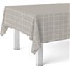 Martina Home Tovaglia in tela cerata quadrata beige 260 x 140 cm