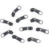 cyclingcolors 10x Cursore Cerniera Ricambio Kit di Riparazione per Cerniera Testa N°3 Cursori per Vestiti Borse Giacche Borse Valigie Jeans, grigio opaco