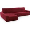 FAVERTI Fodera per chaise longue, braccio lungo sinistro (vista frontale) | Modello Novele, copripiumino super regolabile, bordeaux, protezione di qualità in tessuto jacquard in cotone
